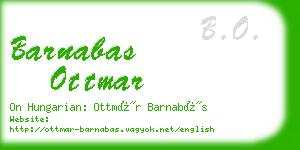 barnabas ottmar business card